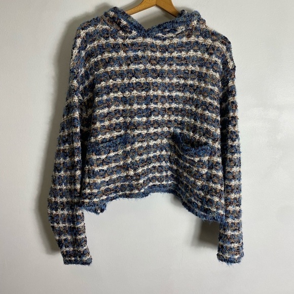 NWOT Zara Knit Tweed Metallic Boxy Oversized Hoodie size M - Picture 6 of 12